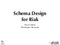 Schema Design for Riak
