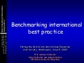 Benchmarking International Best Practice