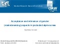Acceptance and relevance of gender (mainstreaming) aspects in Alpine protected areas [Mathilde Schmitt]