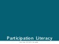 Participation Literacy 