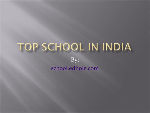 Top School in india
