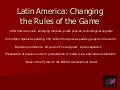 Games for Change - Latin American Expansion 2011-2012