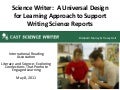 Science Writer: A Universal Design for Learning Approach to Support Writing Science Reports