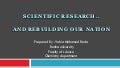 How to do a Scientific research ?
