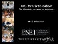 Steve Cinderby (SEI - York) Mapping For Sustainable Communities 170608