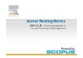 Scopus Journal Metrics SNIP & SJR