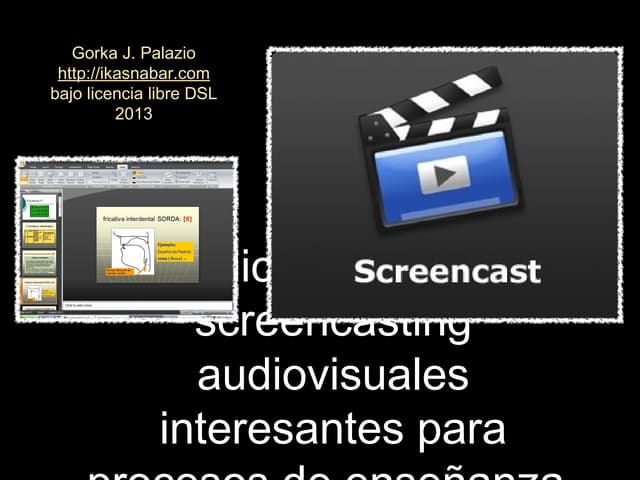 Programas para screencasting en elearning
