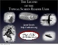 The Legend of the Typical Screen Reader User