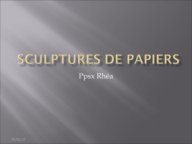 Sculture di carta