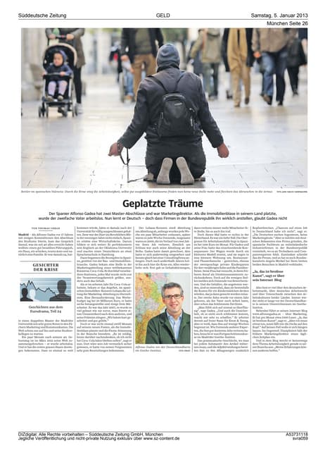 Süddeutsche Zeitung: meine Geschichte