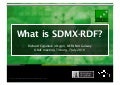 What is SDMX-RDF?
