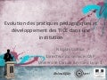 Développement des TICE dans une institution d&rsquo;enseignement supérieur