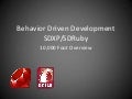SD Ruby BDD Talk