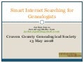 Smart Internet Searching for Genealogists