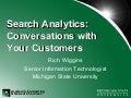 Search Analytics: Conversations with Your Customers
