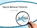 Search Behavior Patterns