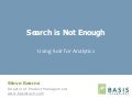 Search is Not Enough: Using Solr for Analytics