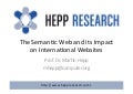 The Semantic Web and its Impact on International Websites