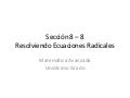 Resolviendo Ecuaciones Radicales