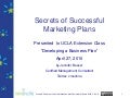 Secrets Of Successful Marketing Plans