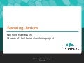 Securing jenkins