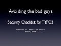 Security Checklist for TYPO3