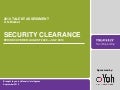 2010 Security Clearance Talent Assessment