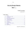 Security Design Patterns