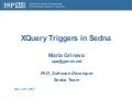 XQuery Triggers in Native XML Database Sedna