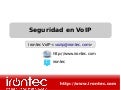 Seguridad en VoIP