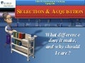 Selection and acquisitions