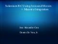 Selenium RC Using Java and Maven + Maestro Integration
