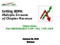 Selling BDPA: Multiple Streams of Chapter Income