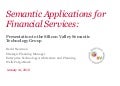 Semantics in Financial Services -David Newman