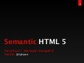 Semantic HTML5