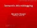 Semantic Microblogging
