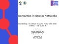 Semantics in Sensor Networks