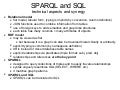 SPARQL and SQL: technical aspects and synergy