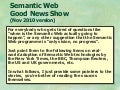 Semantic Web Good News