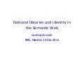 National libraries and identity in the Semantic Web