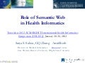 Role of Semantic Web in Health Informatics