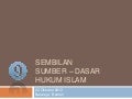 Sembilan dasar hukum islam