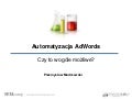 Automatyzacja pracy w Google Adwords