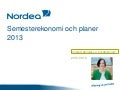 Semesterekonomi och planer 2013