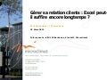 CRM : excel peut-il suffire encore longtemps?