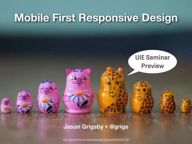 Mobile First Responsive Web Design