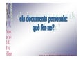 Els documents personals: què fer-ne?
