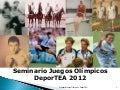 Seminario jj.oo. argentina 2012 - 2