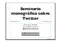 Seminario monográfico sobre cómo usar twitter