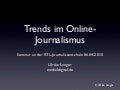 Seminar  R T L  Journalistenschule Aktualisiert